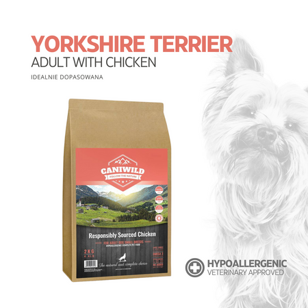 Caniwild Chicken Yorkshire Terrier Adult - karma dla dorosłego Yorka z kurczakiem 2kg